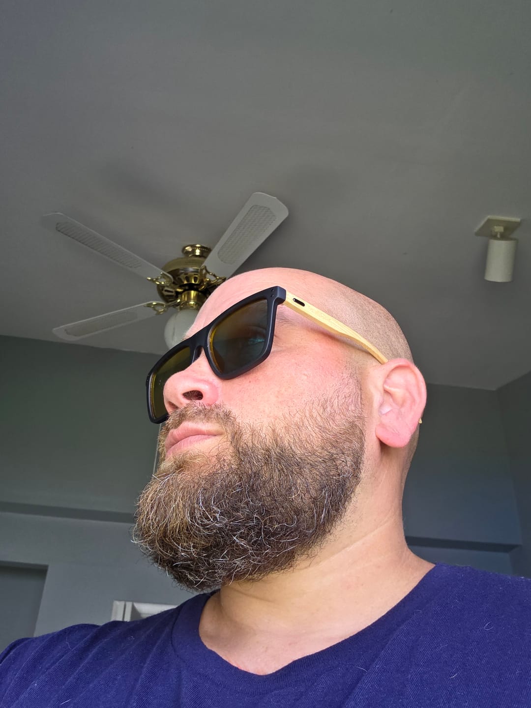 Customer photo review of 80Eighty® Polarized Bamboo Sunglasses - Red