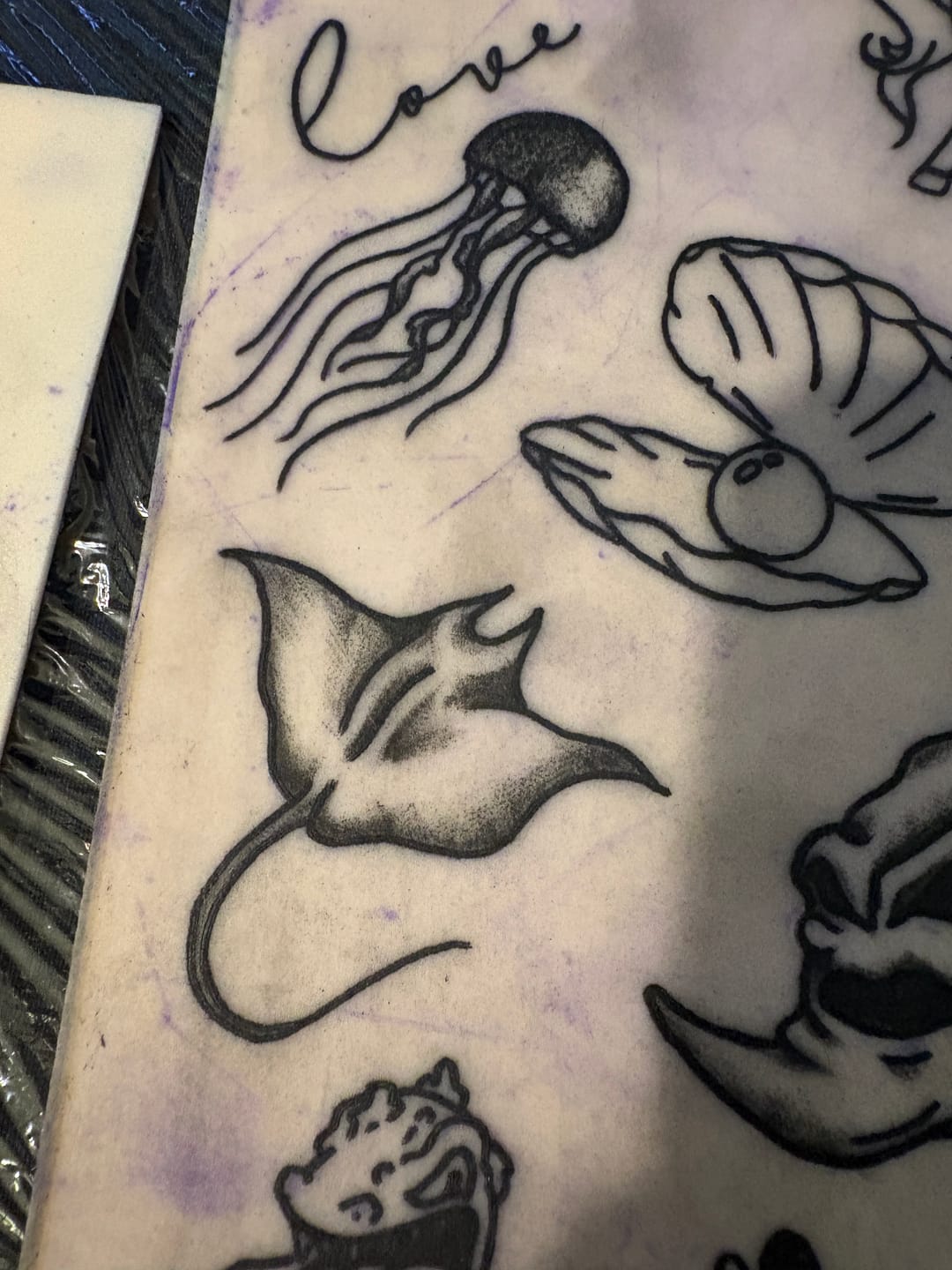 Customer photo review of Tattoo Practice Skin | Size Med A4 | Ben Fisher Pack of 5