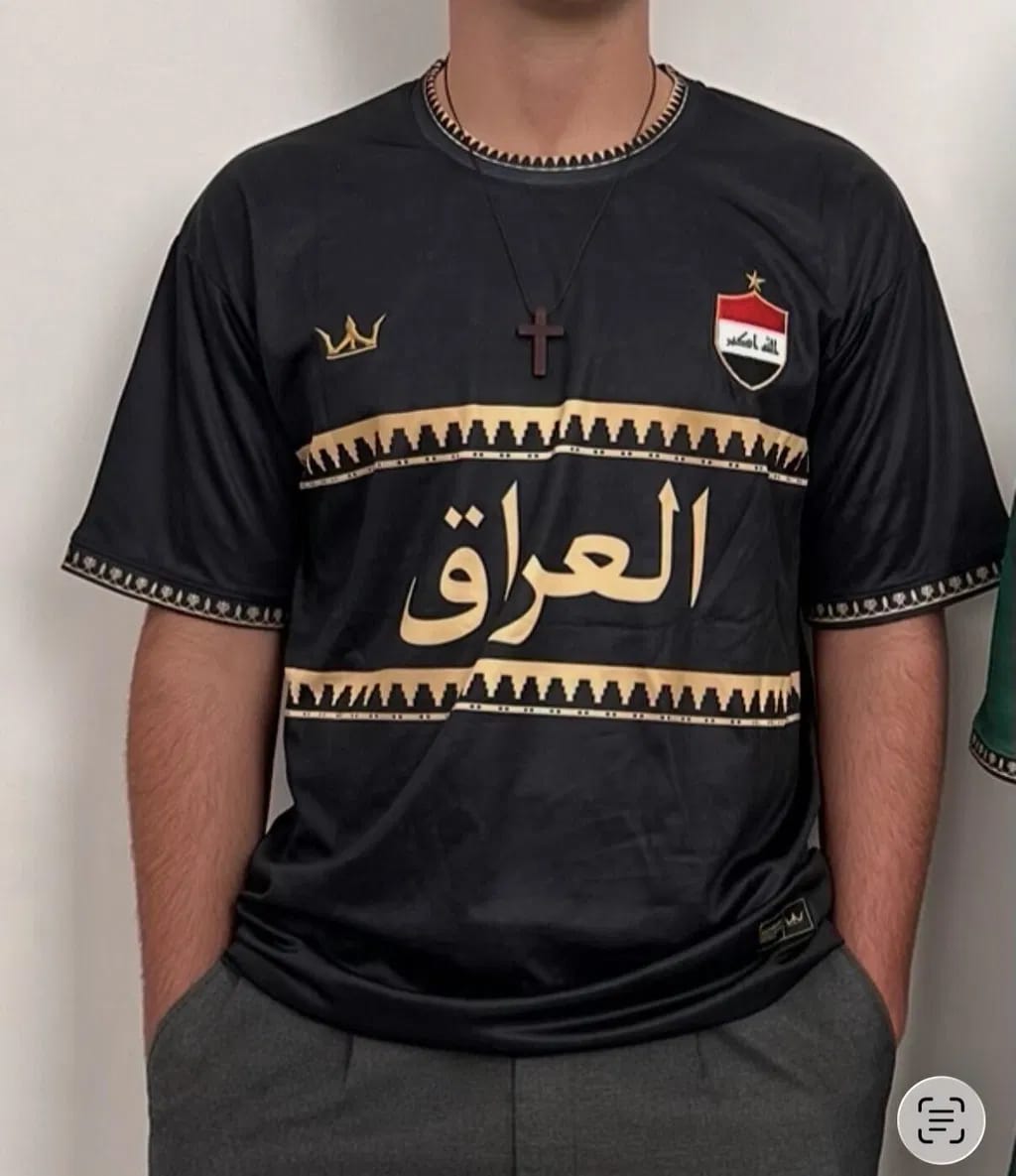 Customer photo review of Iraq Heritage Custom Football Jersey