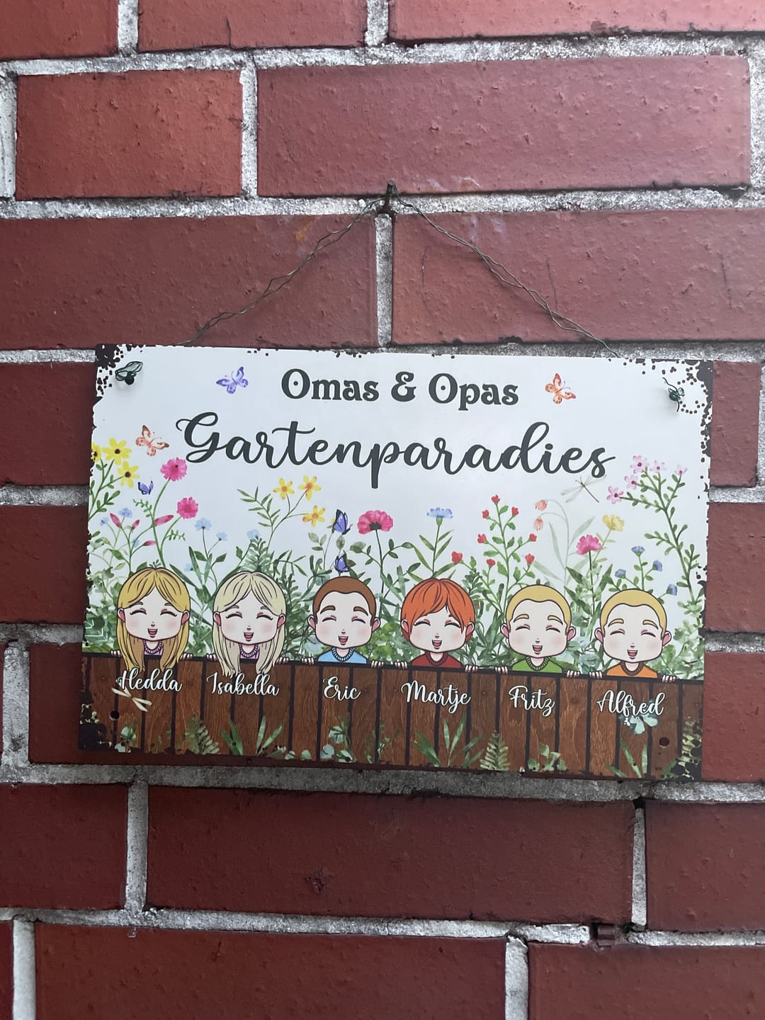 Customer photo review of Omas & Opas Garten - Großeltern-Türschild
