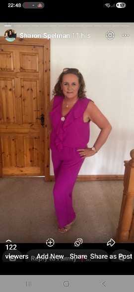Customer photo review of Aiveen Magenta Ruffle Neckline Set