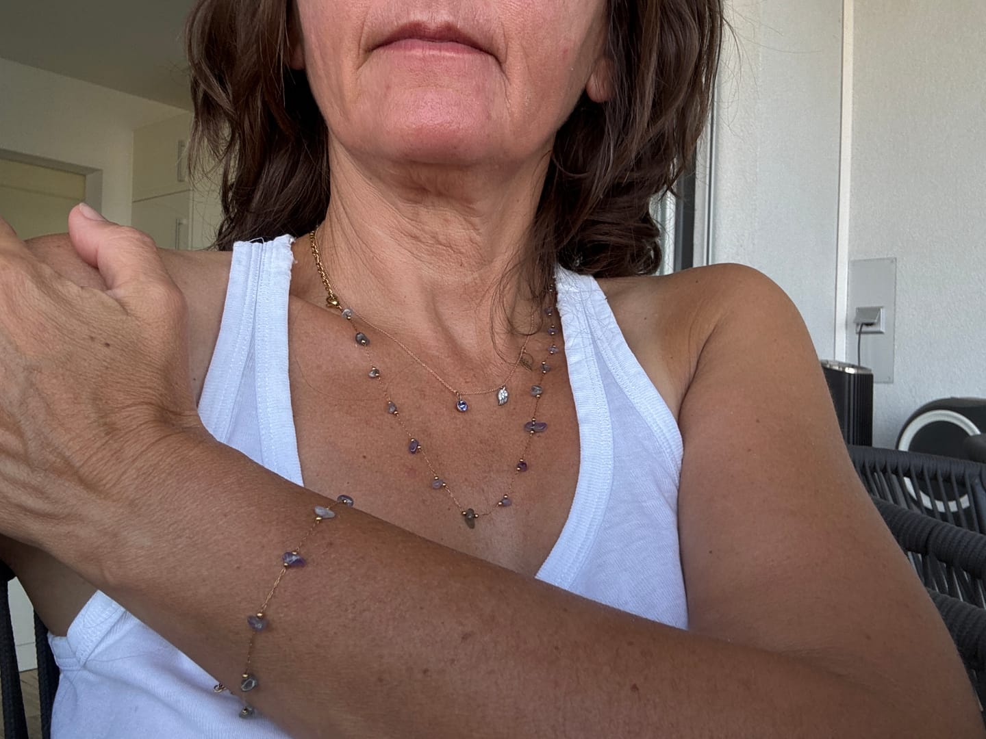 Customer photo review of Amethyst Set - Halskette & Armband
