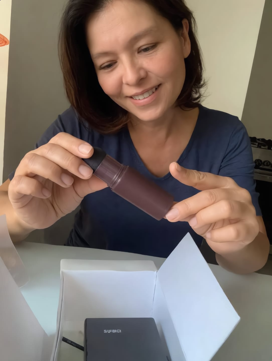 Customer photo review of Stick Corrector de Canas y Línea del Cabello