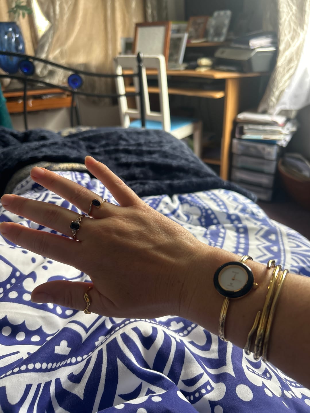 Customer photo review of 18K Gold Wave Ring