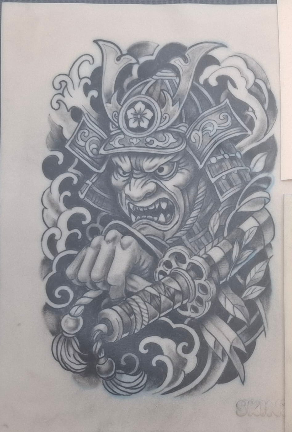 Customer photo review of Tattoo Practice Skin | Size Medium A4 | Ben Fisher Pack of 10