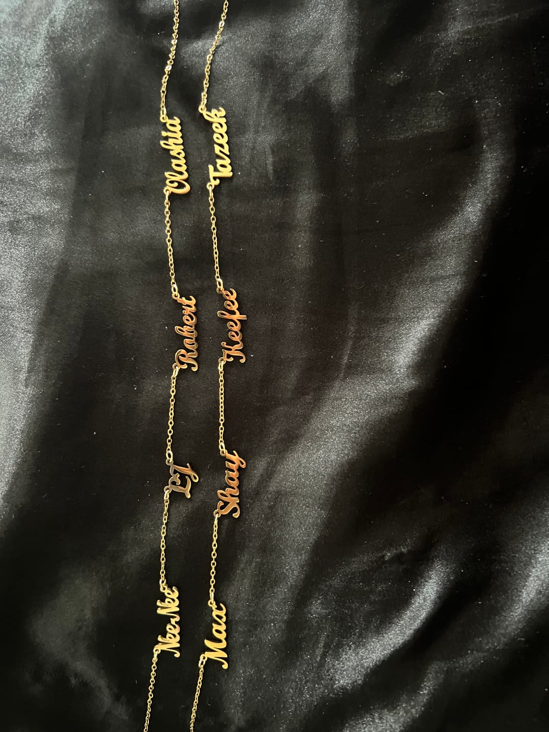 Customer photo review of The Custom Signature Name Necklace