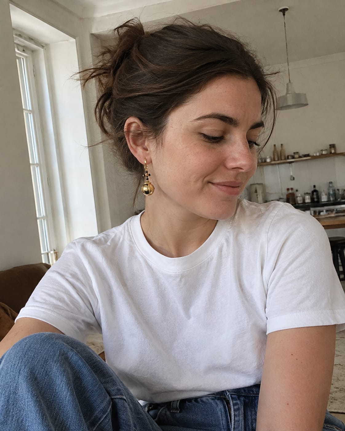 Customer photo review of Globus Cruciger Earrings