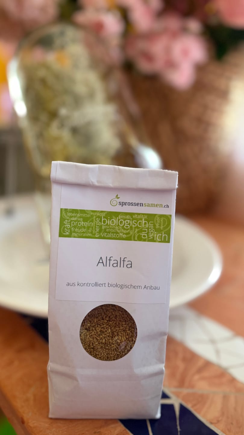 Customer photo review of Alfalfa Sprossen / Luzerne Bio Samen 250g