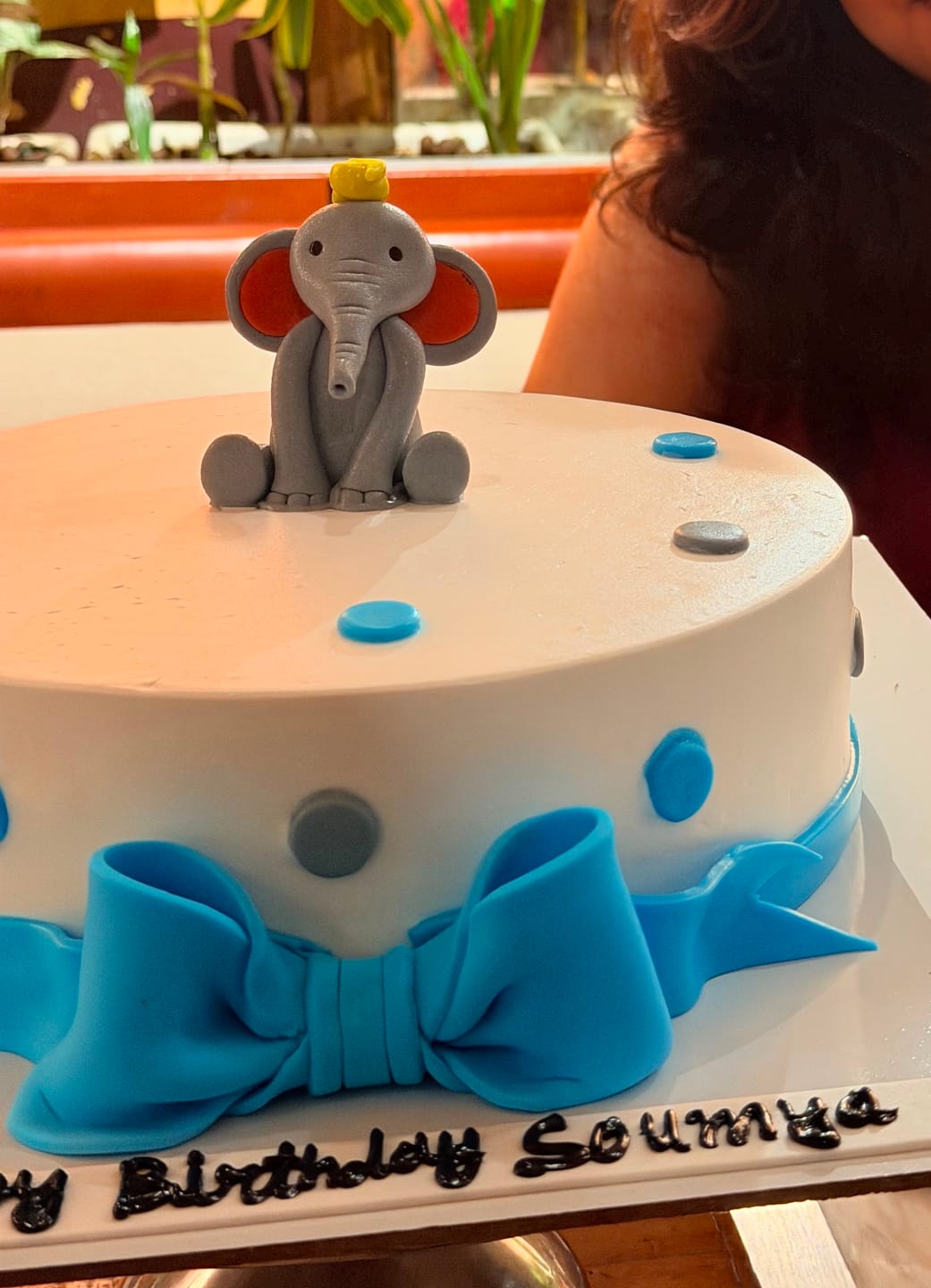 Customer photo review of White Elephant Cream Cake