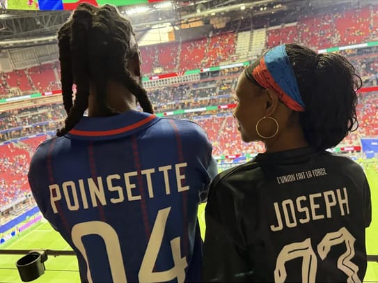 Customer photo review of Haiti Custom Heritage Football Jersey
