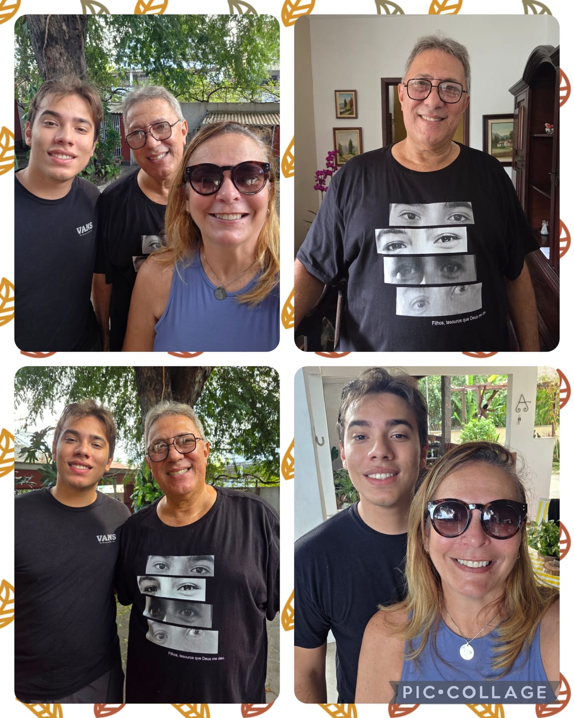 Customer photo review of Camiseta Personalizada OLHARES DOS FILHOS (Até 6) - Algodão 100%