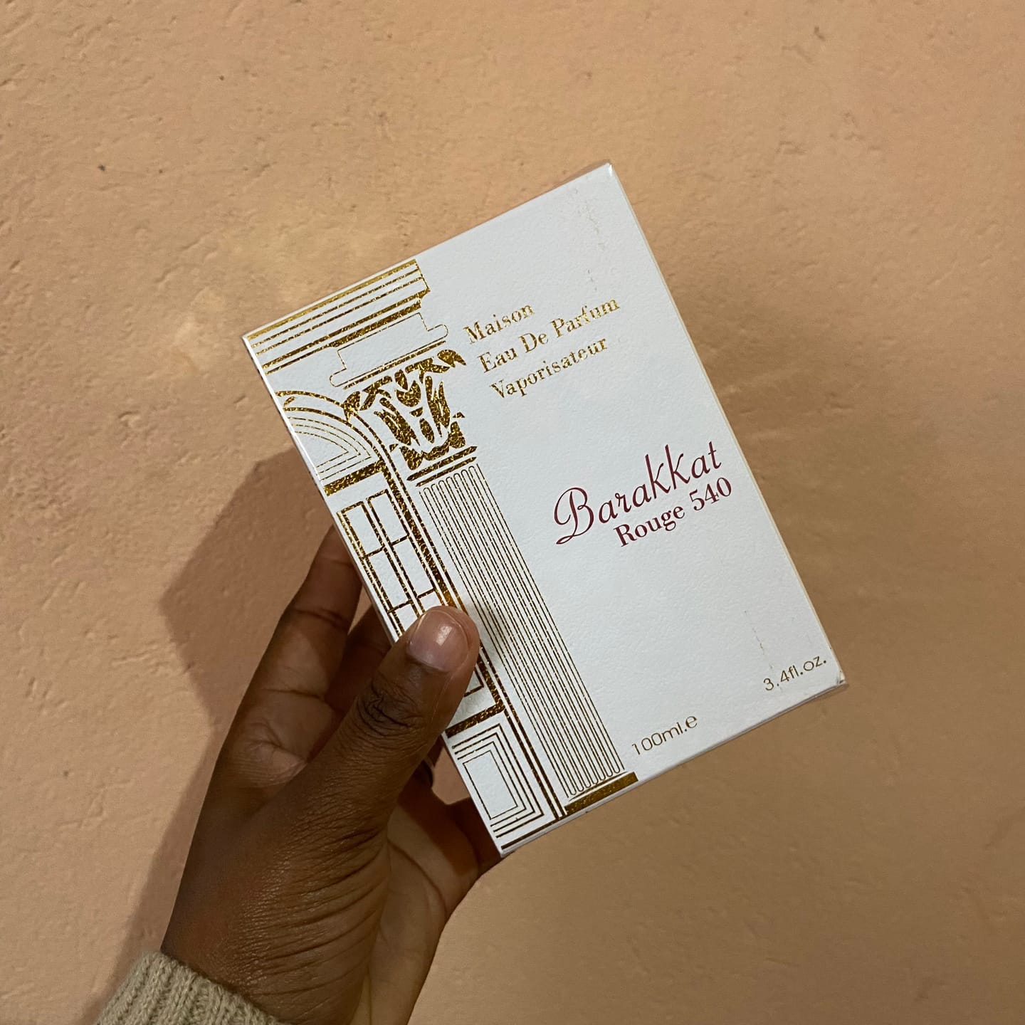 Customer photo review of Barakkat Rouge 540 Eau De Parfum 100ml - Fragrance World