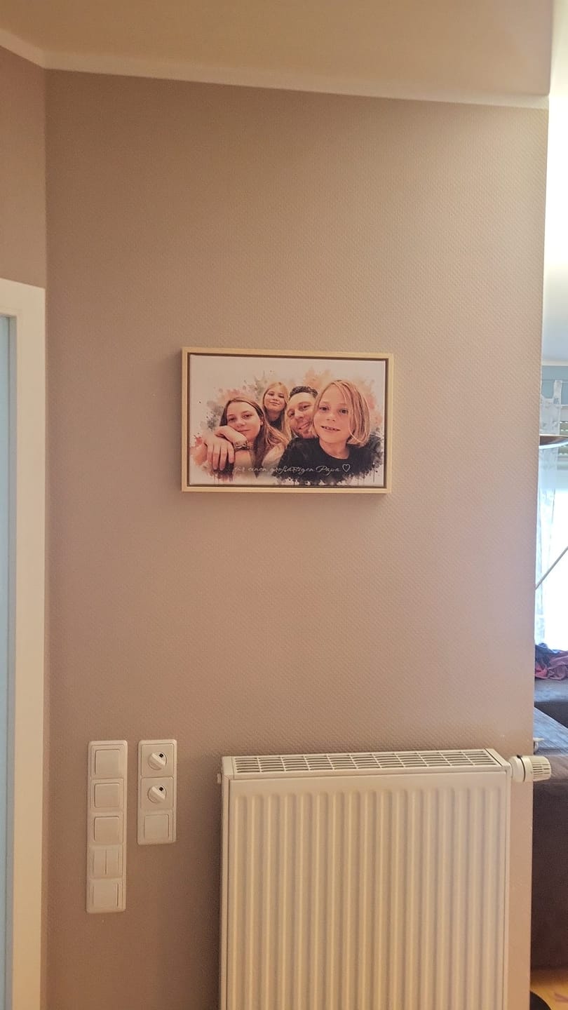 Customer photo review of Euer Foto als Kunstwerk – mit Live-Vorschau, als Poster oder Leinwand
