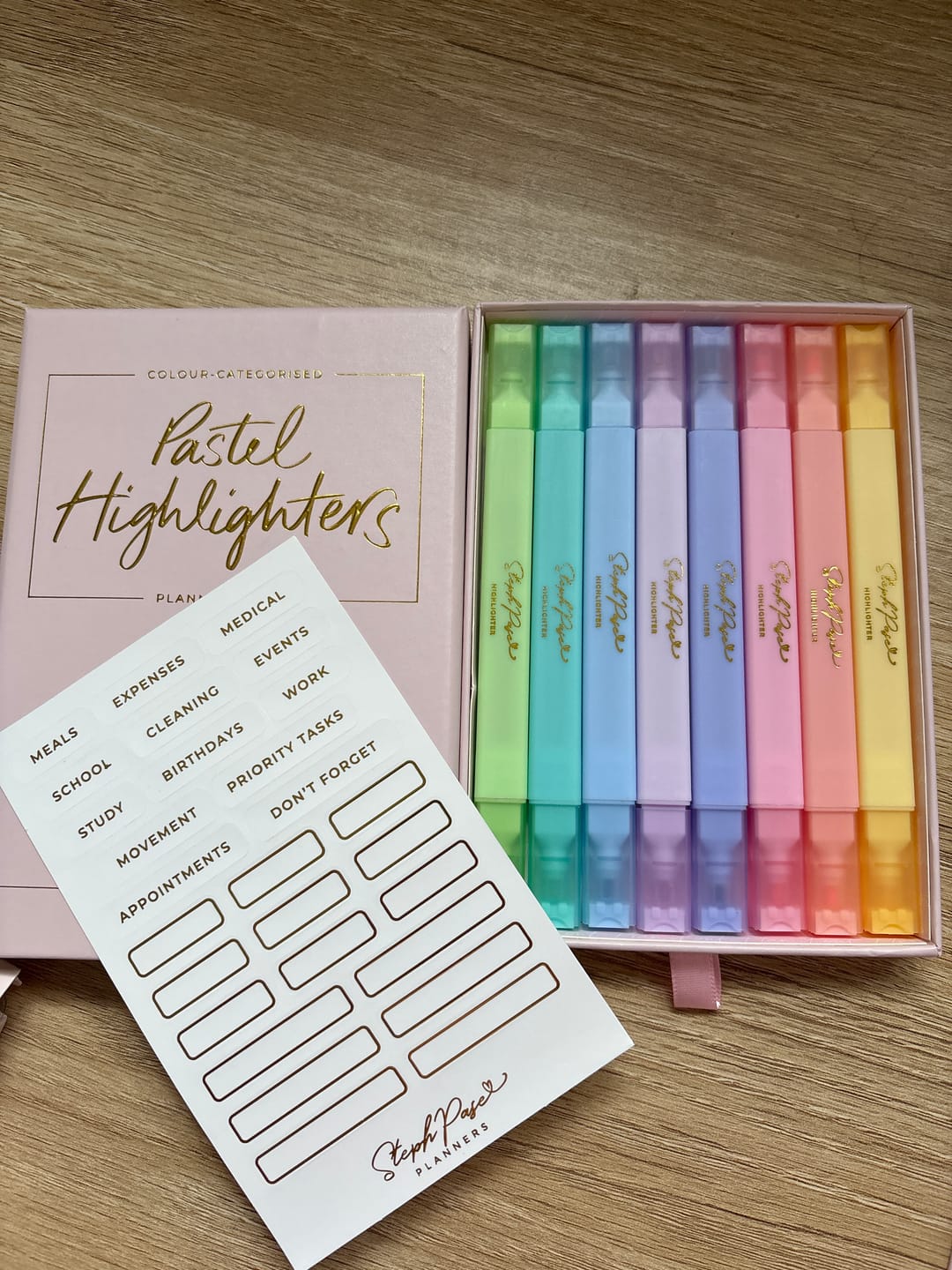 Customer photo review of Pastel Highlighters - Planning Pack