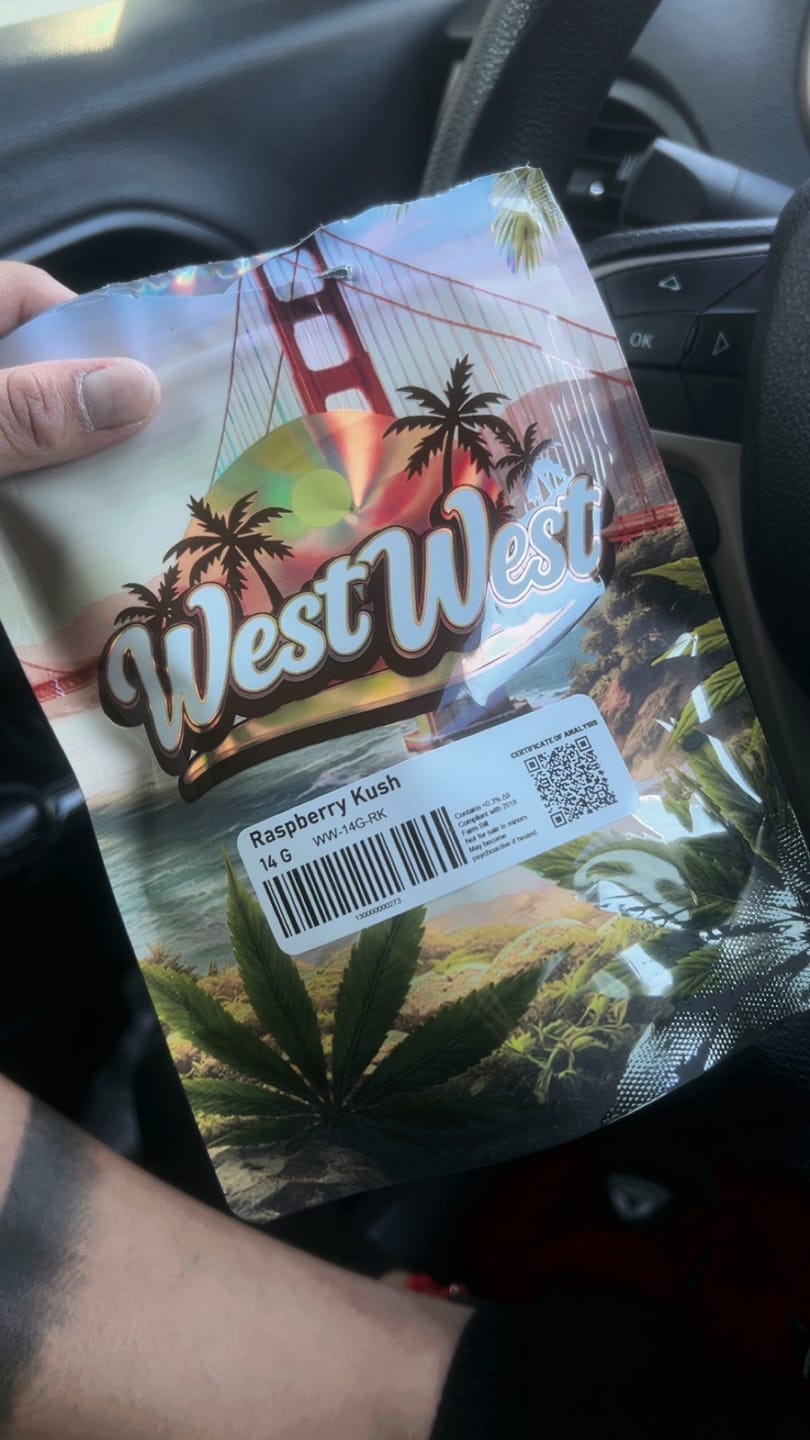 Customer photo review of West West Brand - Raspberry Kush - 14 Grams - Indica