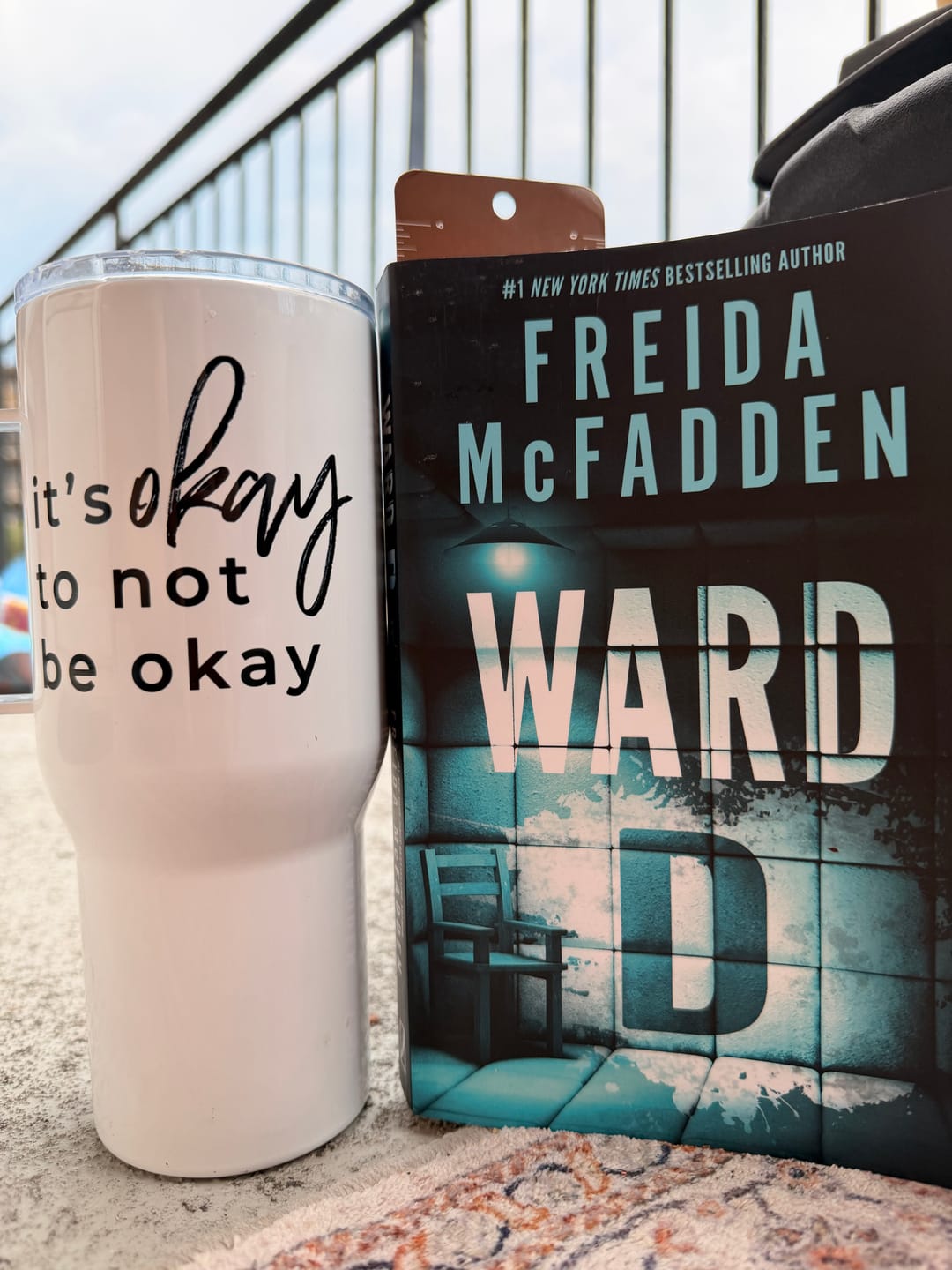 Customer photo review of It's Okay To Not Be Okay Travel mug with a handle