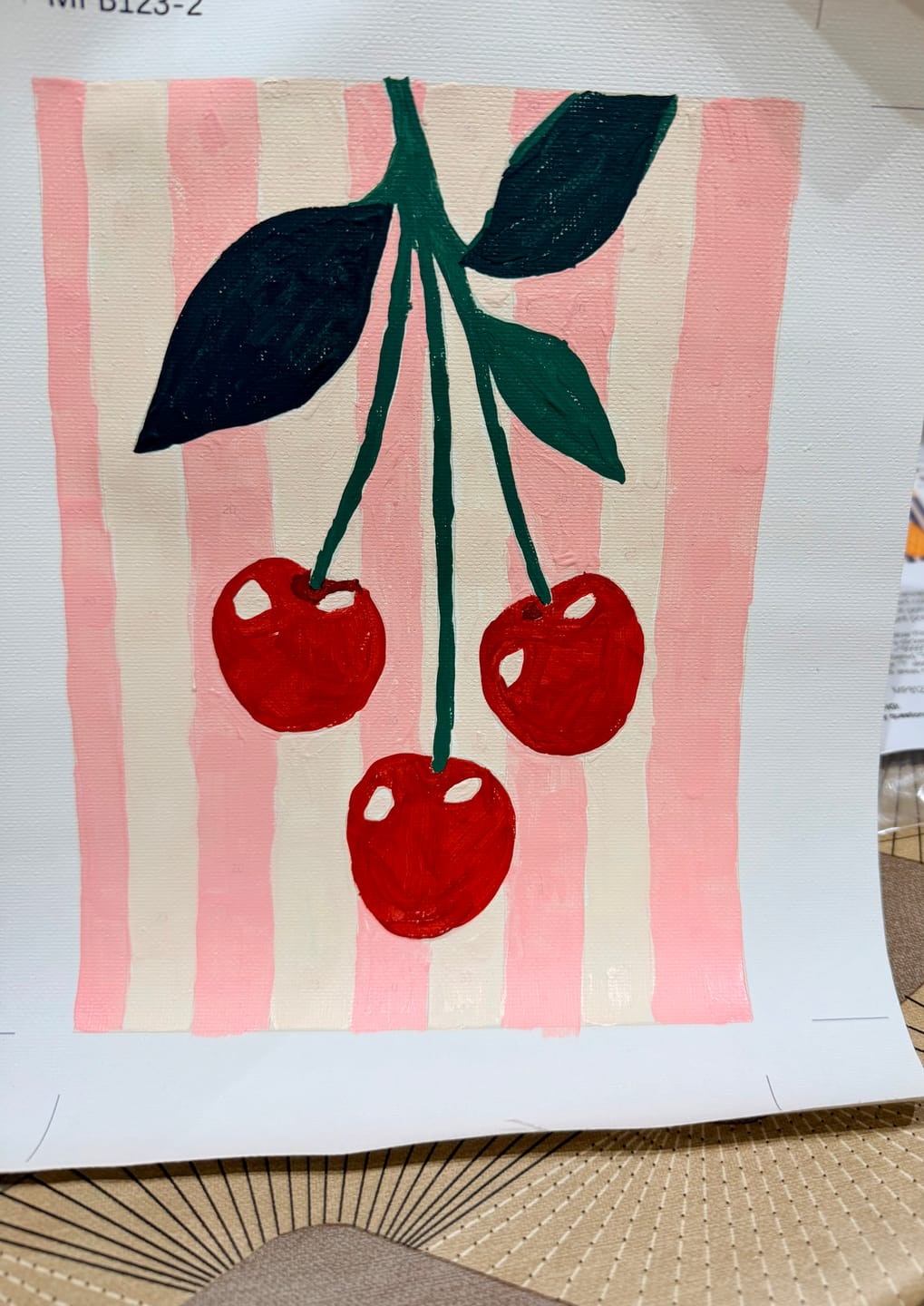 Customer photo review of 6 Mini Paintings - Fruit Set