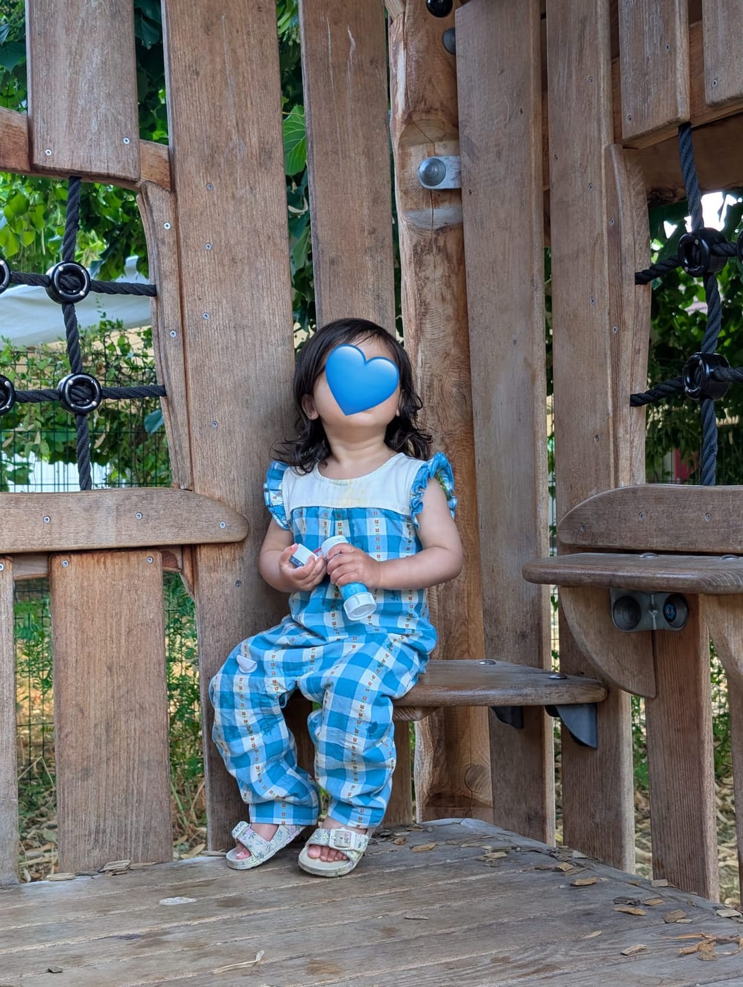 Customer photo review of Blue Flowers Frill Summer Romper