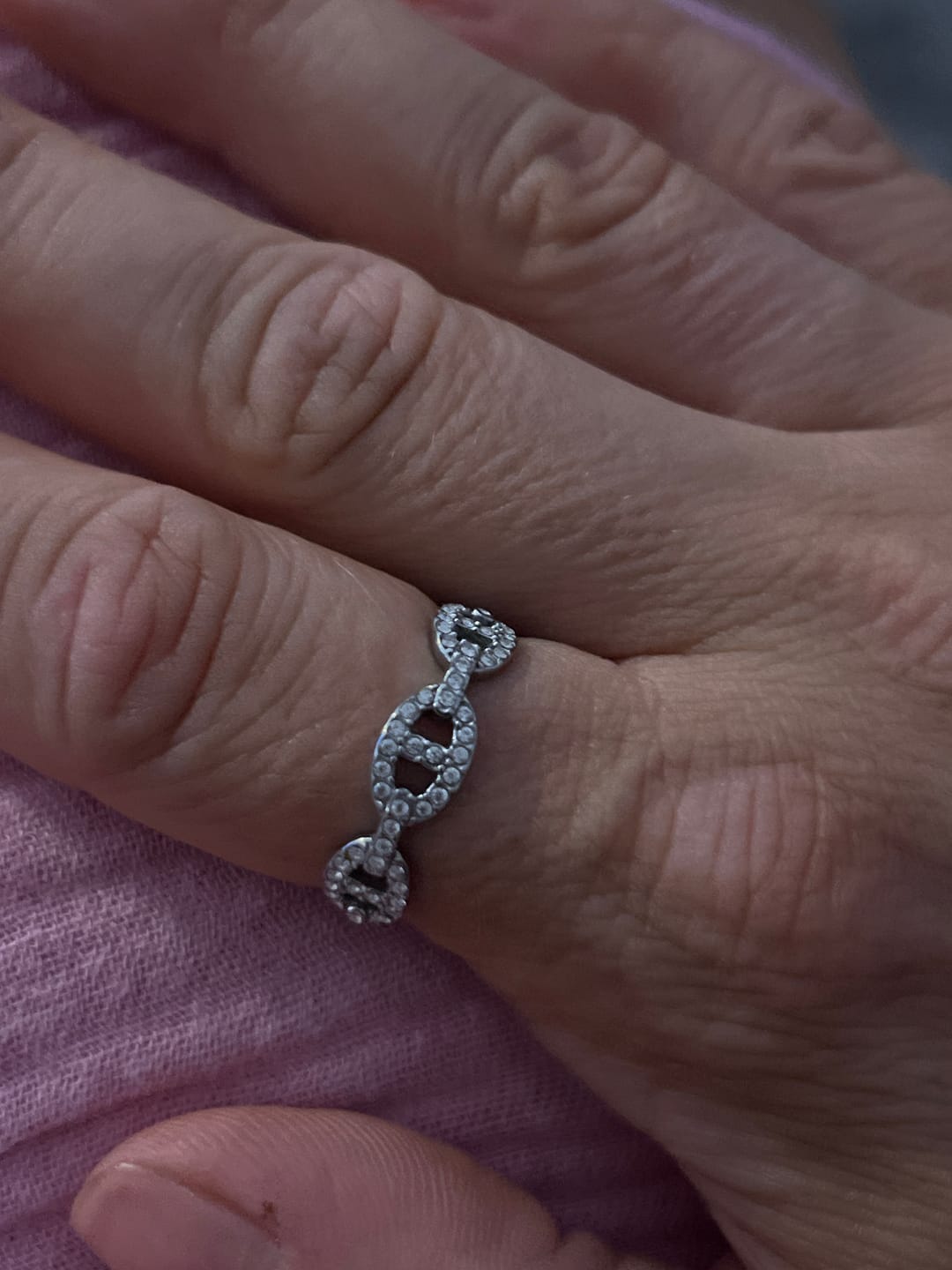 Customer photo review of Pave Flow Deluxe Ring 14K Vergoldet