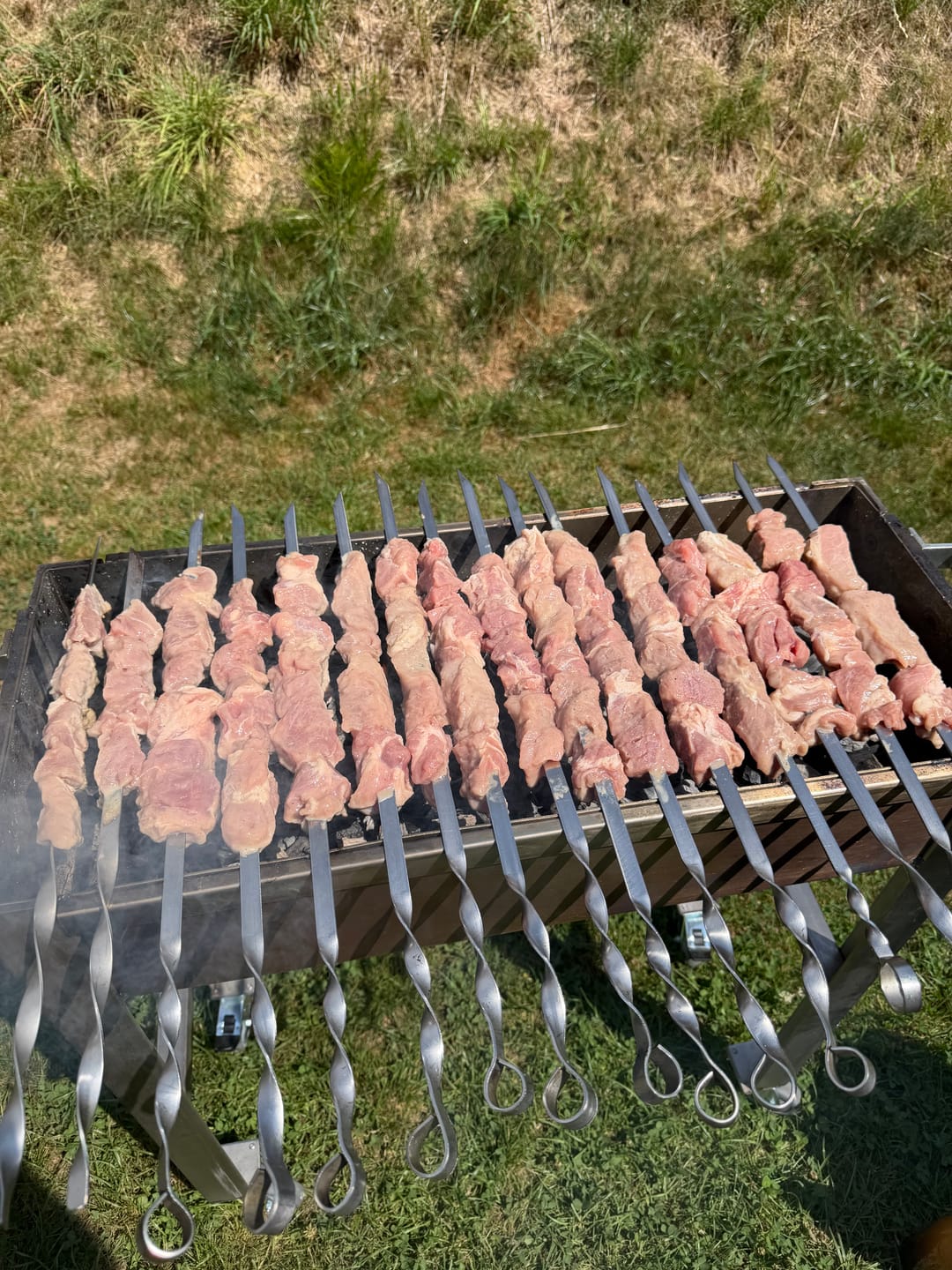 Customer photo review of Schweine-Schaschlik Original - Mayonnaise Zwiebel Kräuter Marinade | mySchaschlik