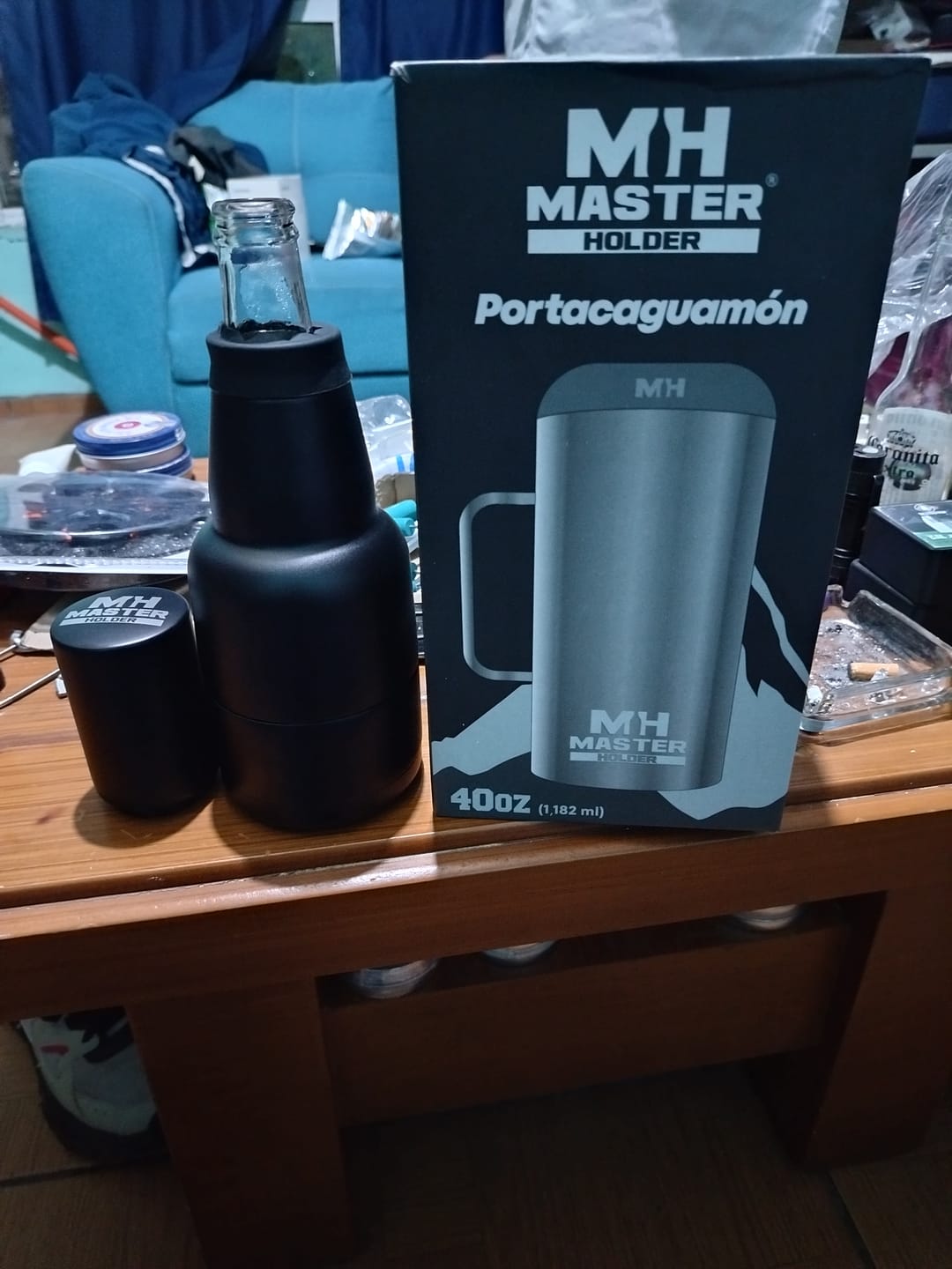 Customer photo review of Master Holder 2 en 1  Porta Botella Modelo | 355 ml