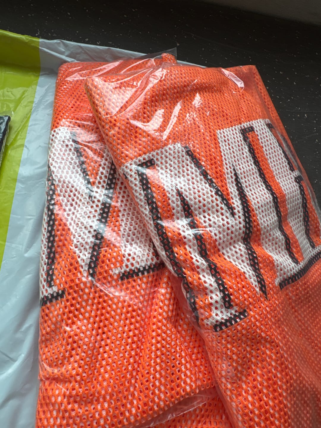 Customer photo review of Dale-Z Oversized Mesh V-Neck Top