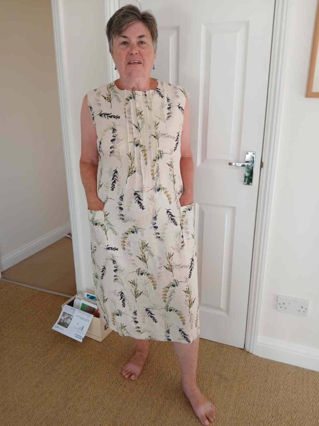 Customer photo review of Natural Leaves Linen Viscose Fabric