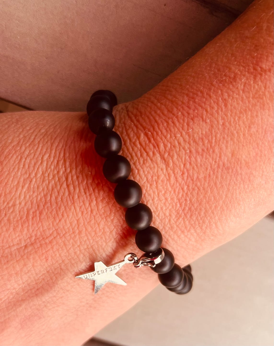 Customer photo review of »Seelen-Balance« Blockadenlöser-Armband aus echten Onyx-Perlen inkl. abgebrochenem Stern