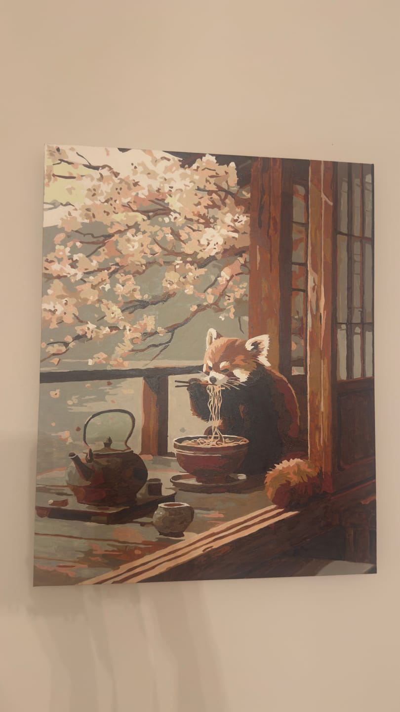 Customer photo review of Springtime Ramen | Paint by Number