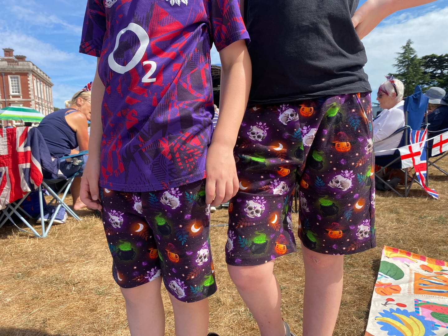 Customer photo review of Glowing Halloween Prints French Terry Fabric