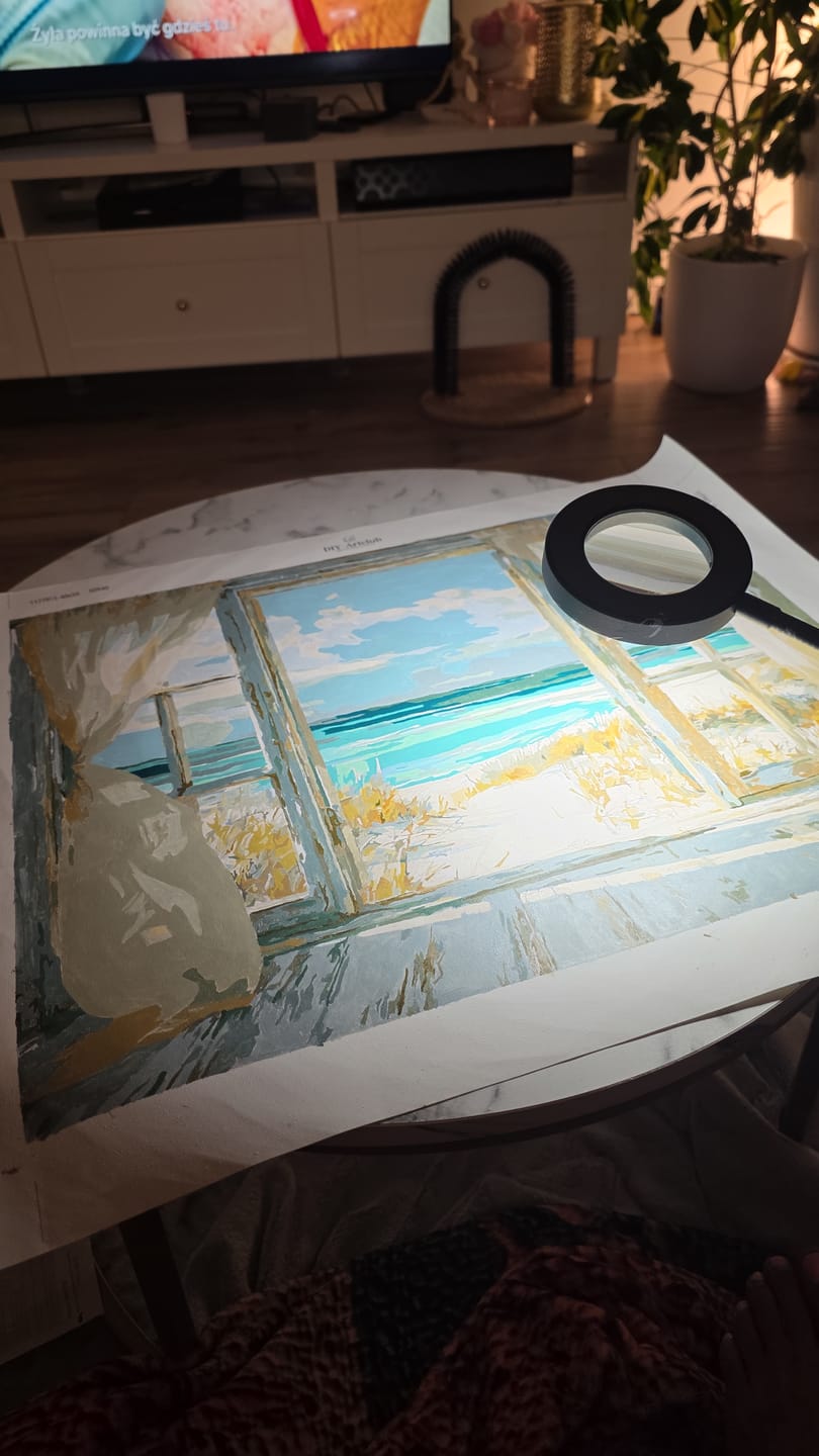Customer photo review of Whispers of the Shore | Paint by Number