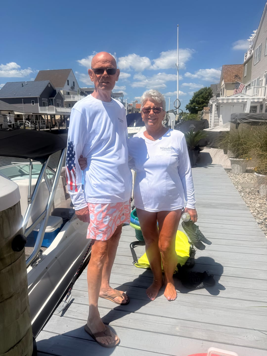 Customer photo review of Mens Captain & Crew Drifit Custom Boat Shirts - Long Sleeves