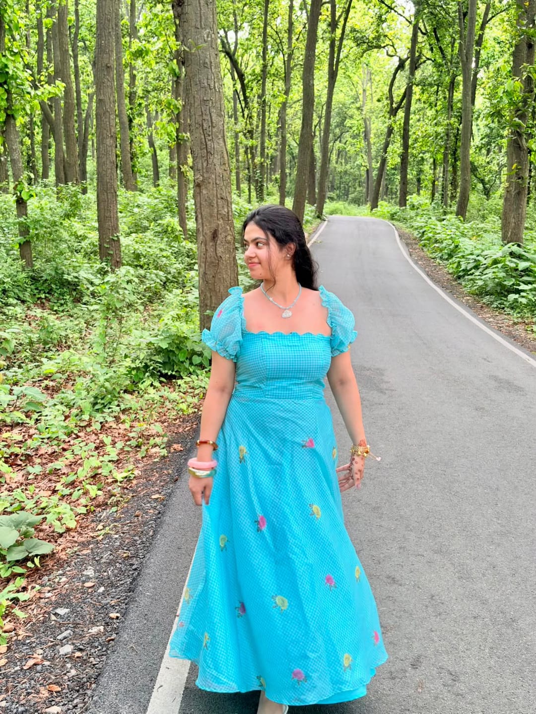 Customer photo review of GREEN MEADOW DRESS