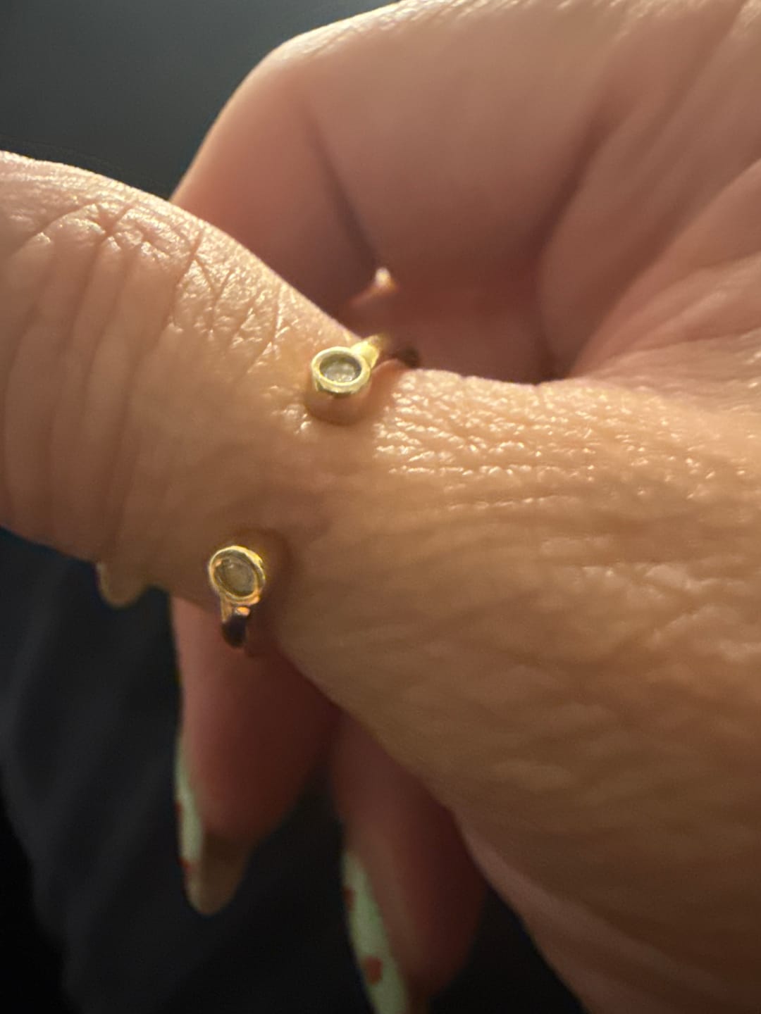 Customer photo review of Versa Lab Grown Diamond Open Band Thumb Ring