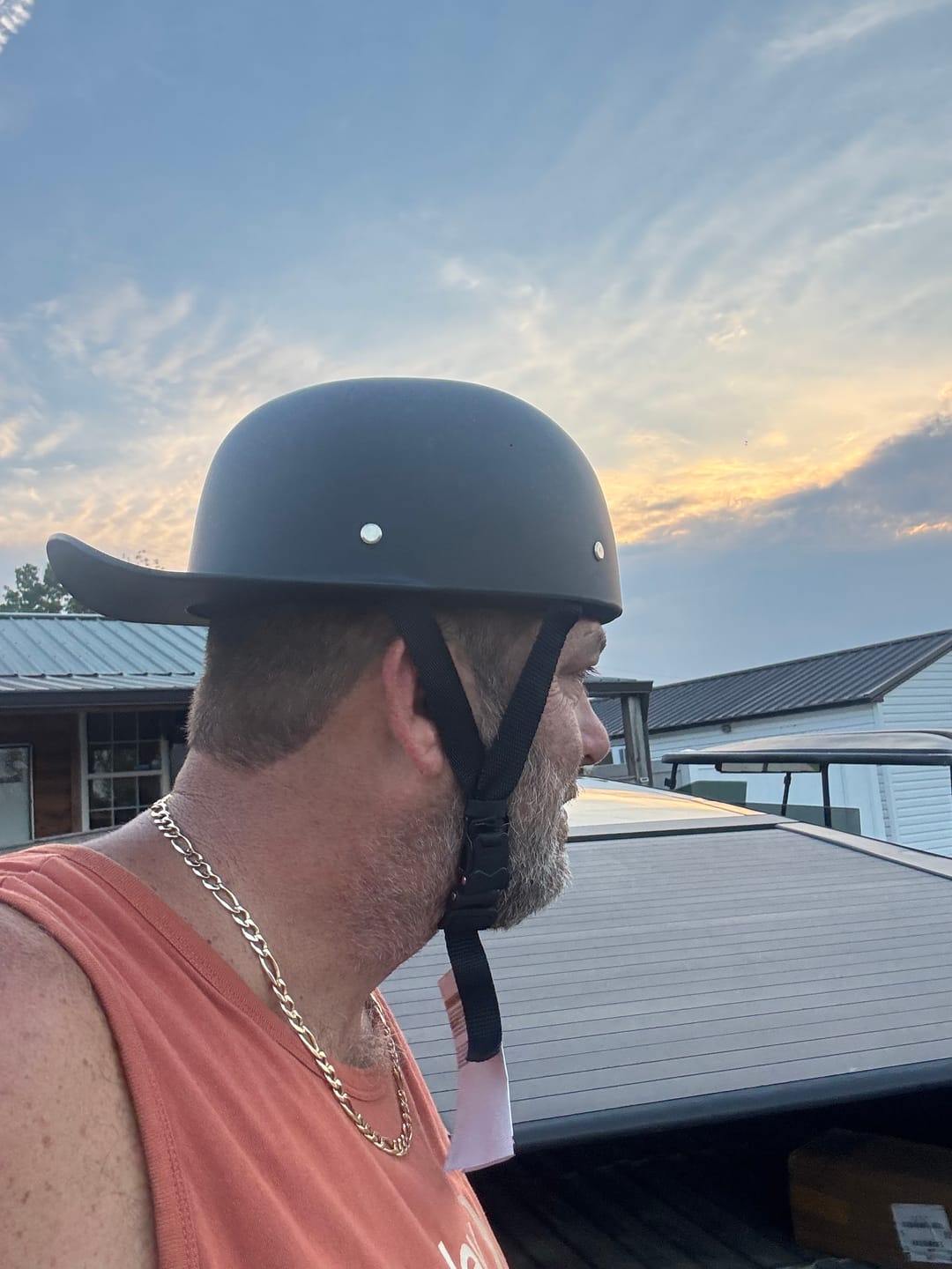 Customer photo review of Baseball Cap STYLE DOT Motorcycle Helmet