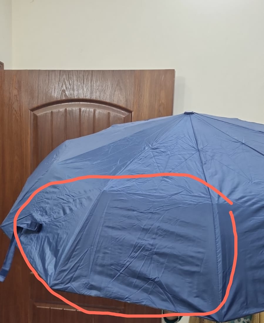 Customer photo review of UV Protected Umbrella with Torch - Unbreakable | Windproof | Waterproof