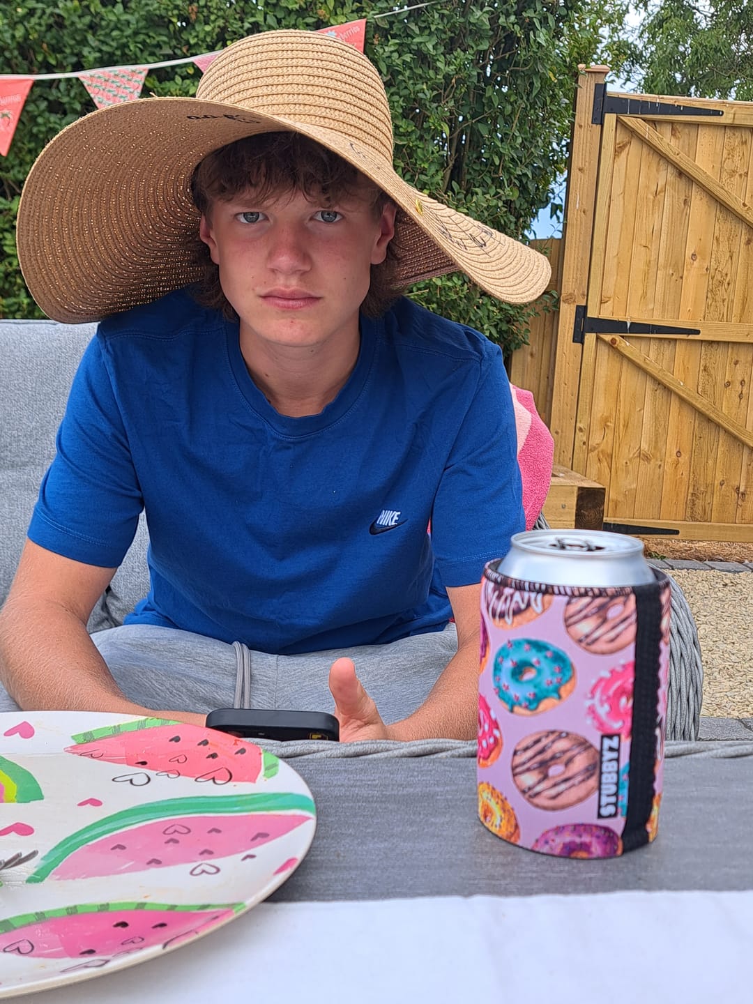 Customer photo review of Stubbyz Donuts Go Nuts Stubby Cooler