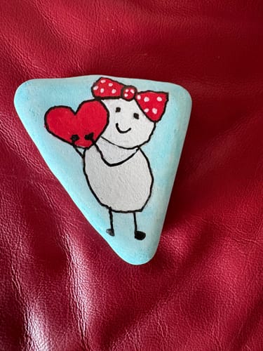 Customer photo review of Beschilder, verstop, volg | Mini Starterpakket + App | Happy Stones Maken in 20 minuten.