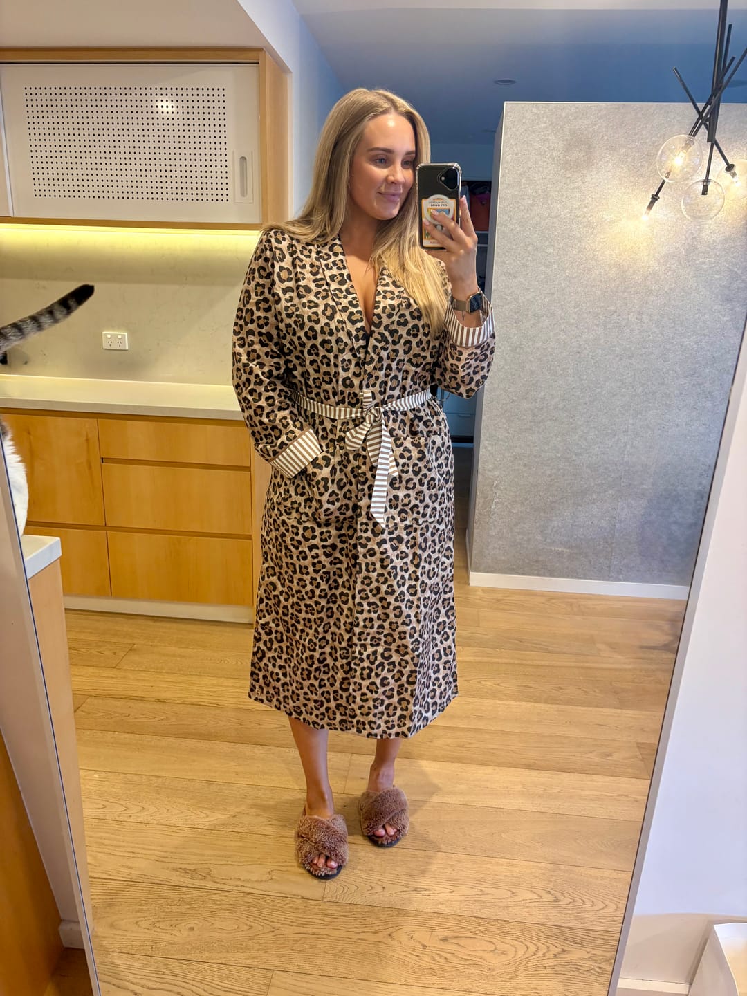 Customer photo review of Classic Leopard Robe