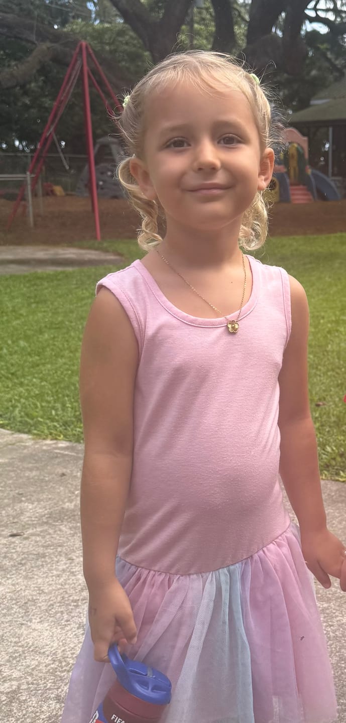 Customer photo review of Free Golden Clover Necklace