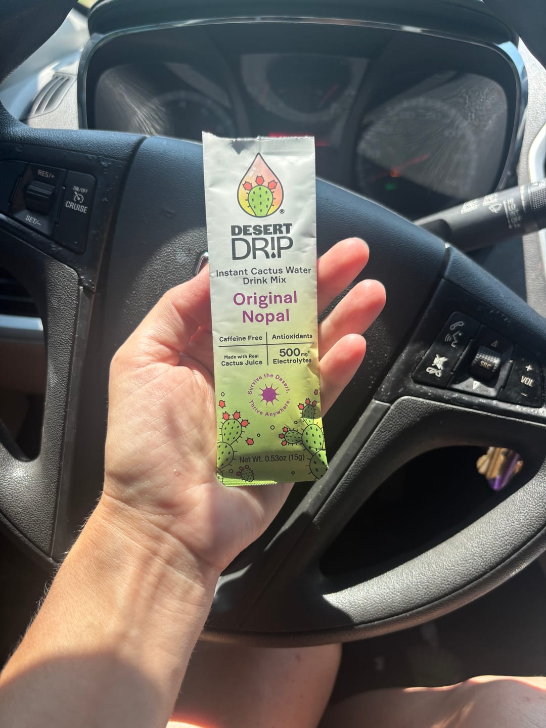 Customer photo review of Original Nopal Cactus Hydration Electrolyte Powder
