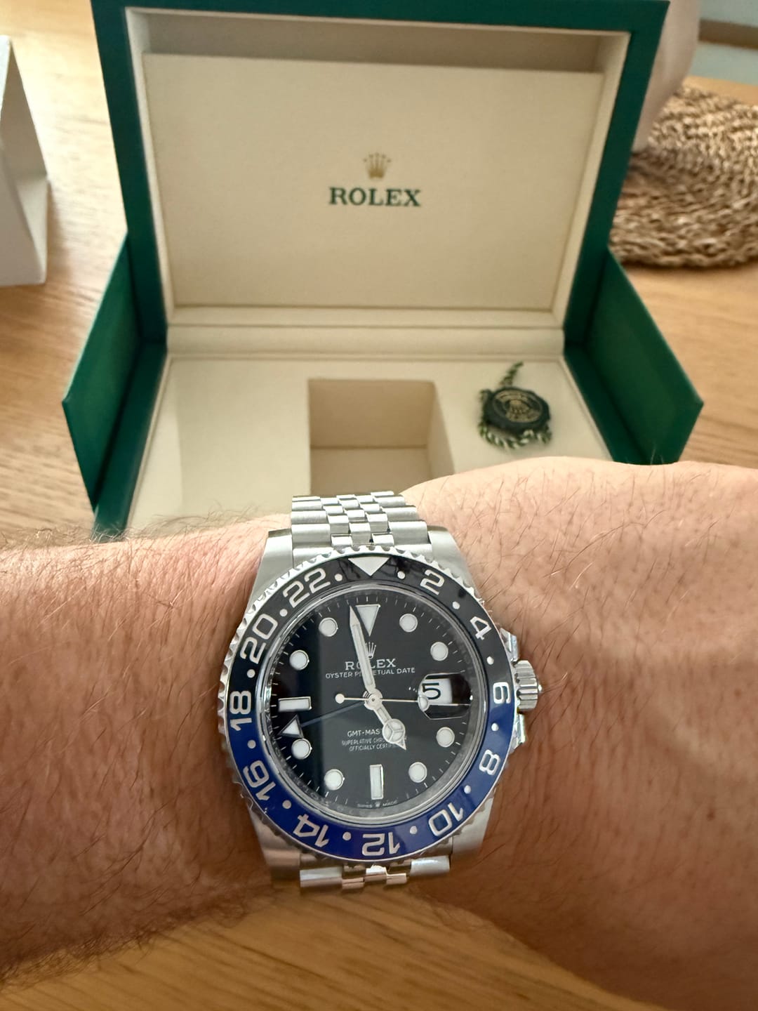 Customer photo review of Rolex GMT-Master II Batgirl - 126710BLNR - Full-Set