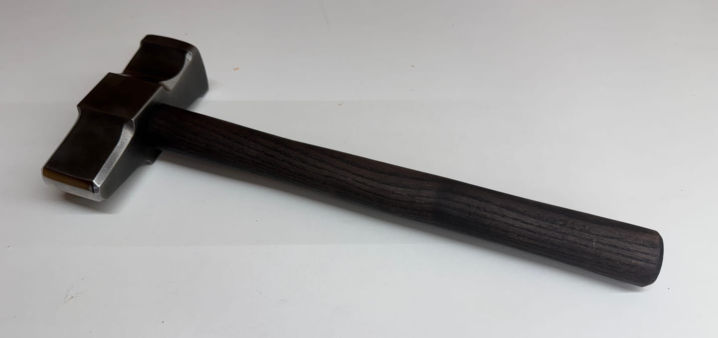 Customer photo review of Blacksmith Straight Peen Hammer – 3 lb