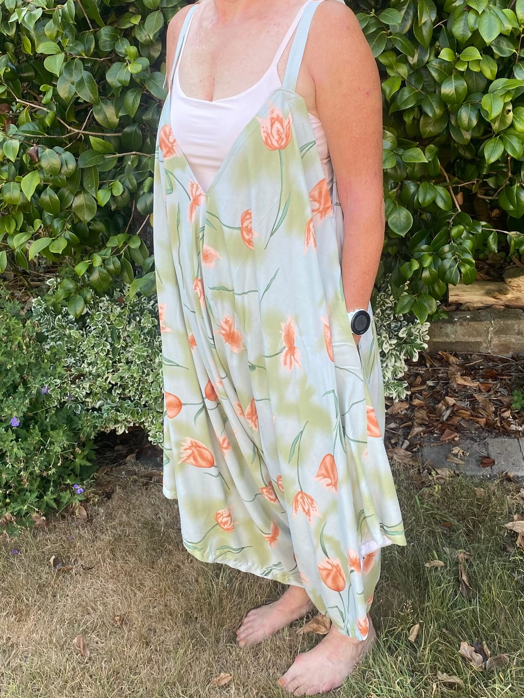 Customer photo review of Spring Petals Viscose Challis Fabric