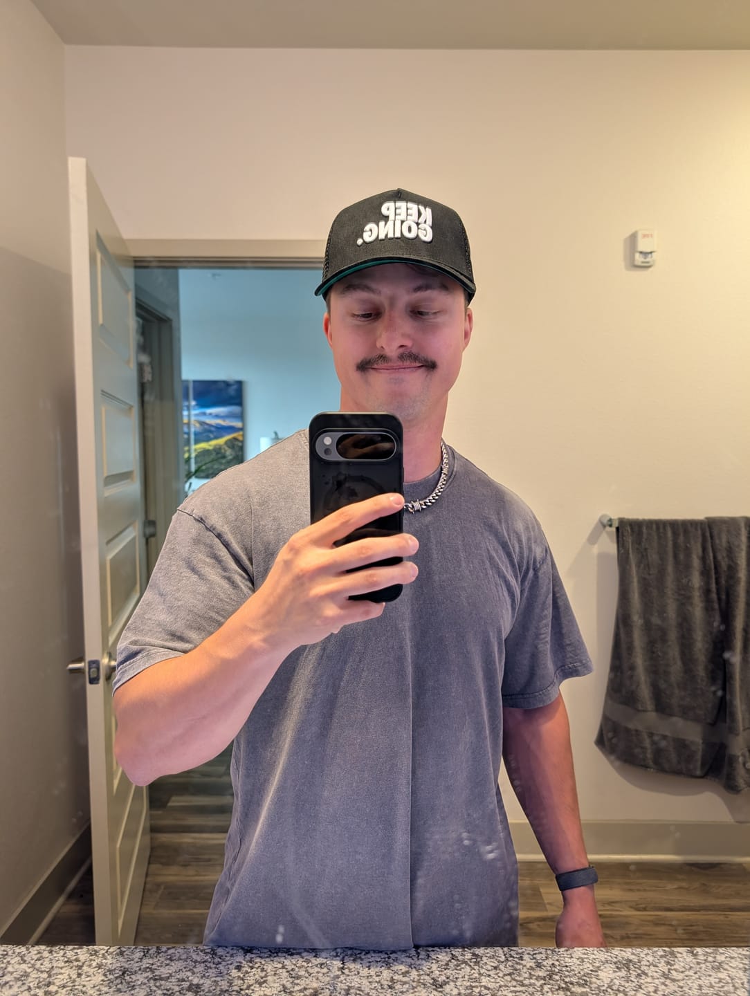 Customer photo review of KEEP GOING BLACK (Trucker)