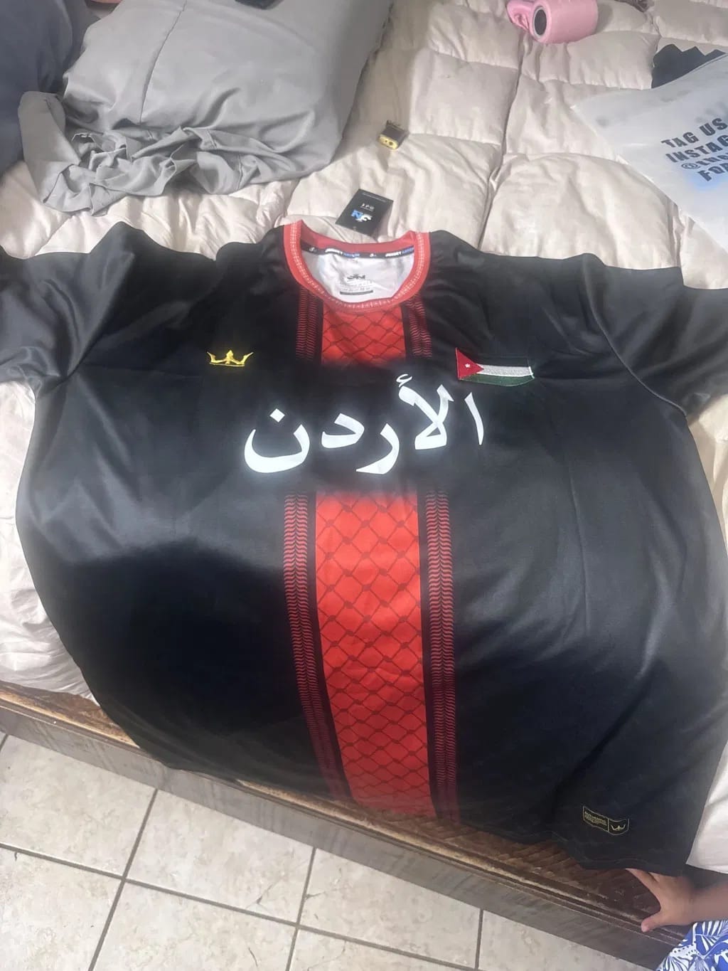 Customer photo review of Jordan Heritage Custom Football Jersey