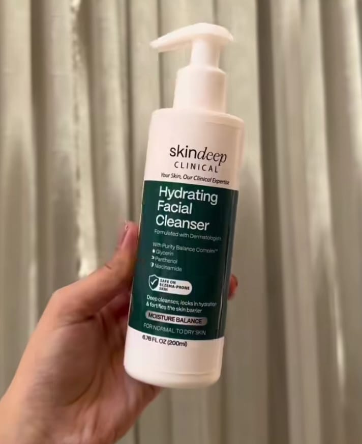 Customer photo review of Hydrating Facial Cleanser