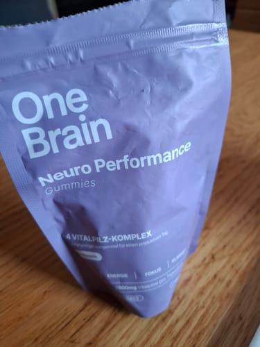 Customer photo review of OneBrain Vitalpilz Gummies