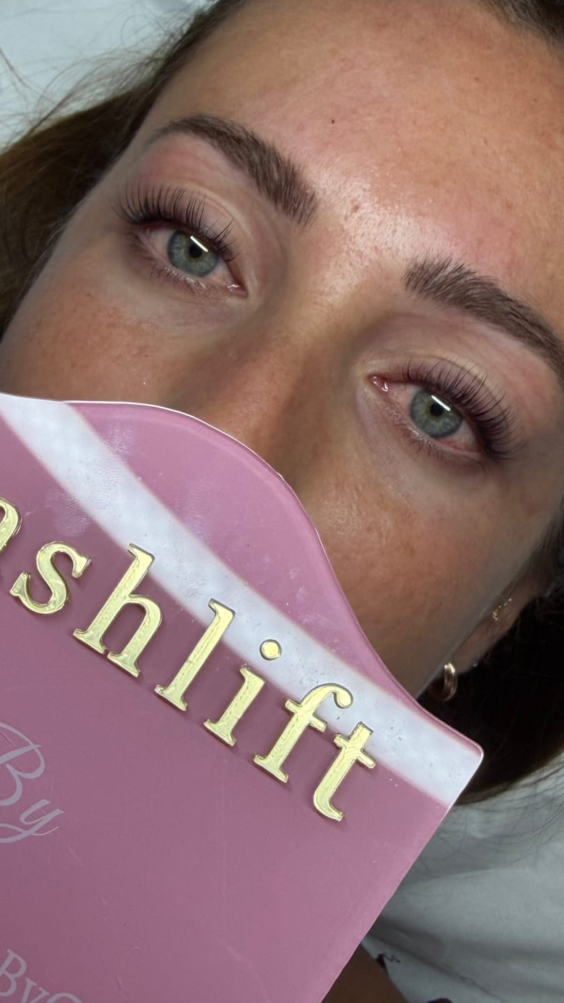 Customer photo review of Pure Care Lash & Brow Lift Pack