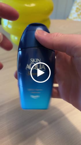 Customer video review of Skin Aqua Hyaluronic Serum UV Sunscreen Gel SPF50+ PA+++ 70g